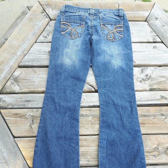 Wallflower FLARE Denim Jeans Size 5 Women's WIDE LEG JEANS - Picture 3 of 9